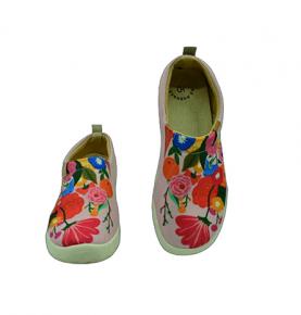 HD HUSHDAS (Heart 07)Painted Canvas shoes Slip On Walking Shoes Lightweight Casual Running Sneakers